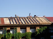 Application on plywood roof