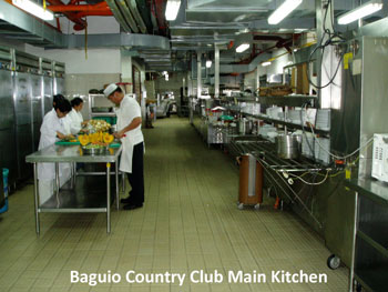 Baguio Country Club kitchen